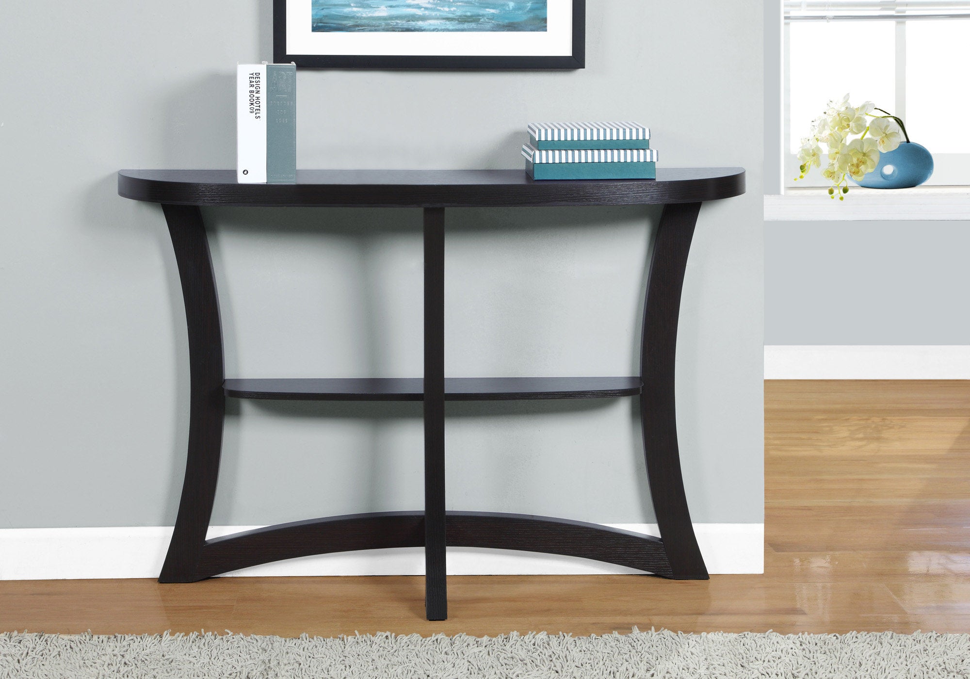 ACCENT TABLE - 47"L / CAPPUCCINO HALL CONSOLE